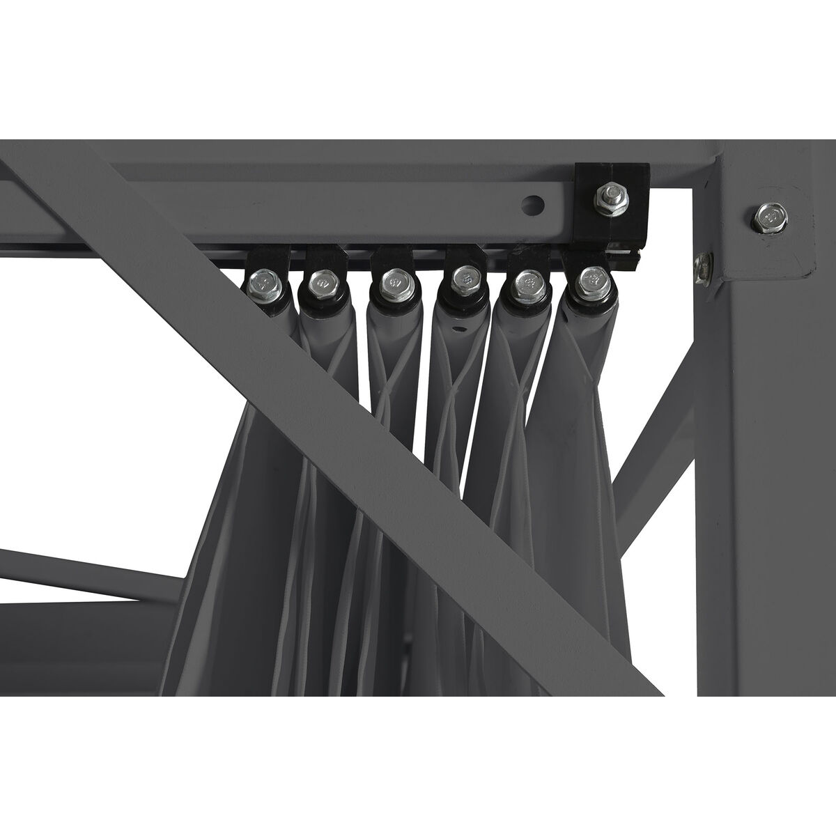 Pergola DKD Home Decor Grå 300 x 300 x 230 cm Stål - 5
