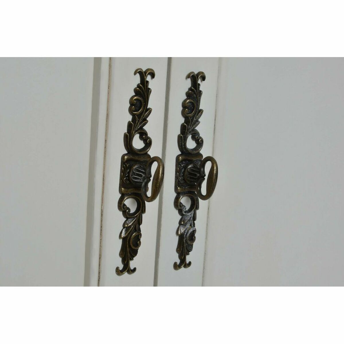 Visningsställ DKD Home Decor Glas Trä Vit (88 x 40 x 200 cm) - 3