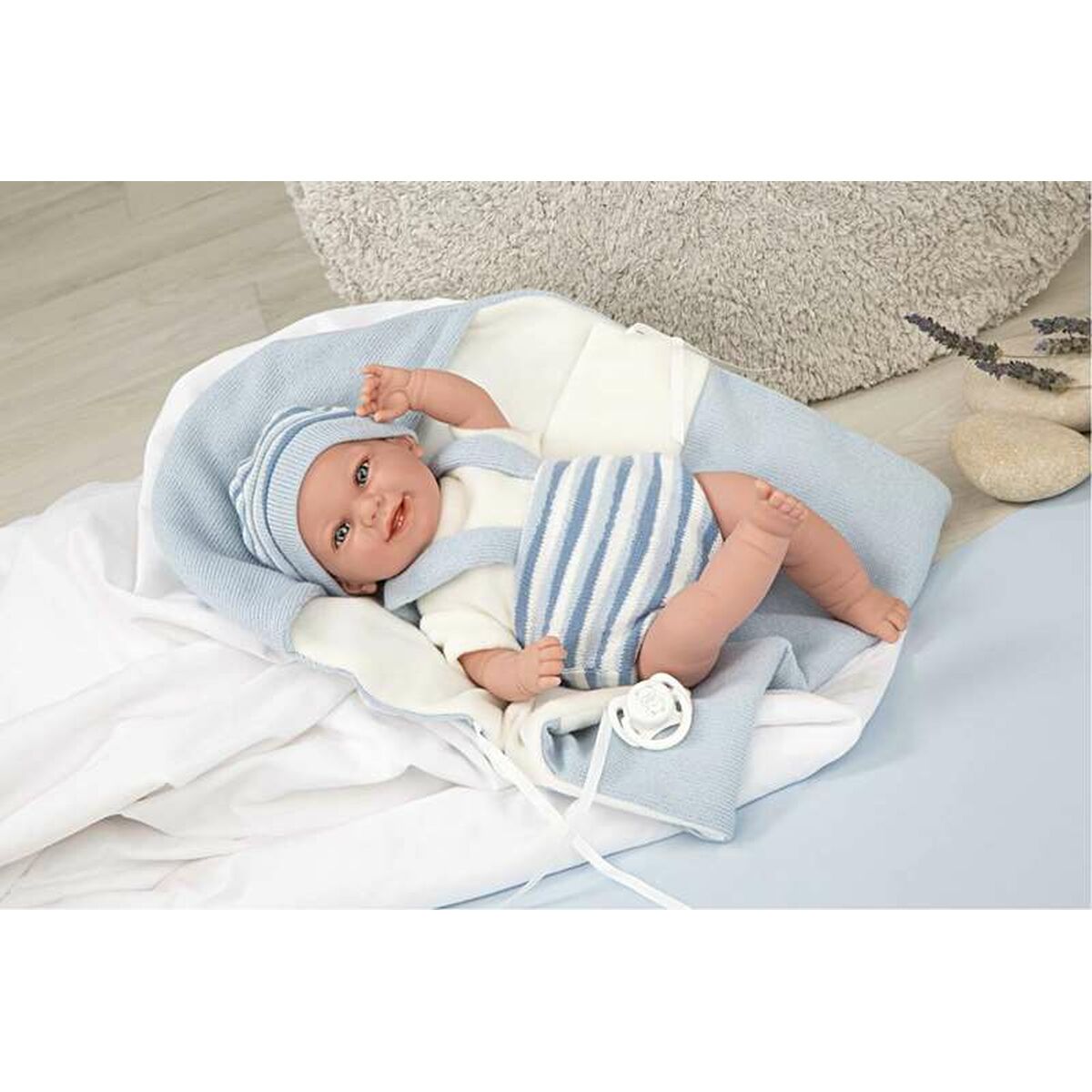 Bebisdocka Arias Elegance Babyto Napp 35 cm Blå - 2