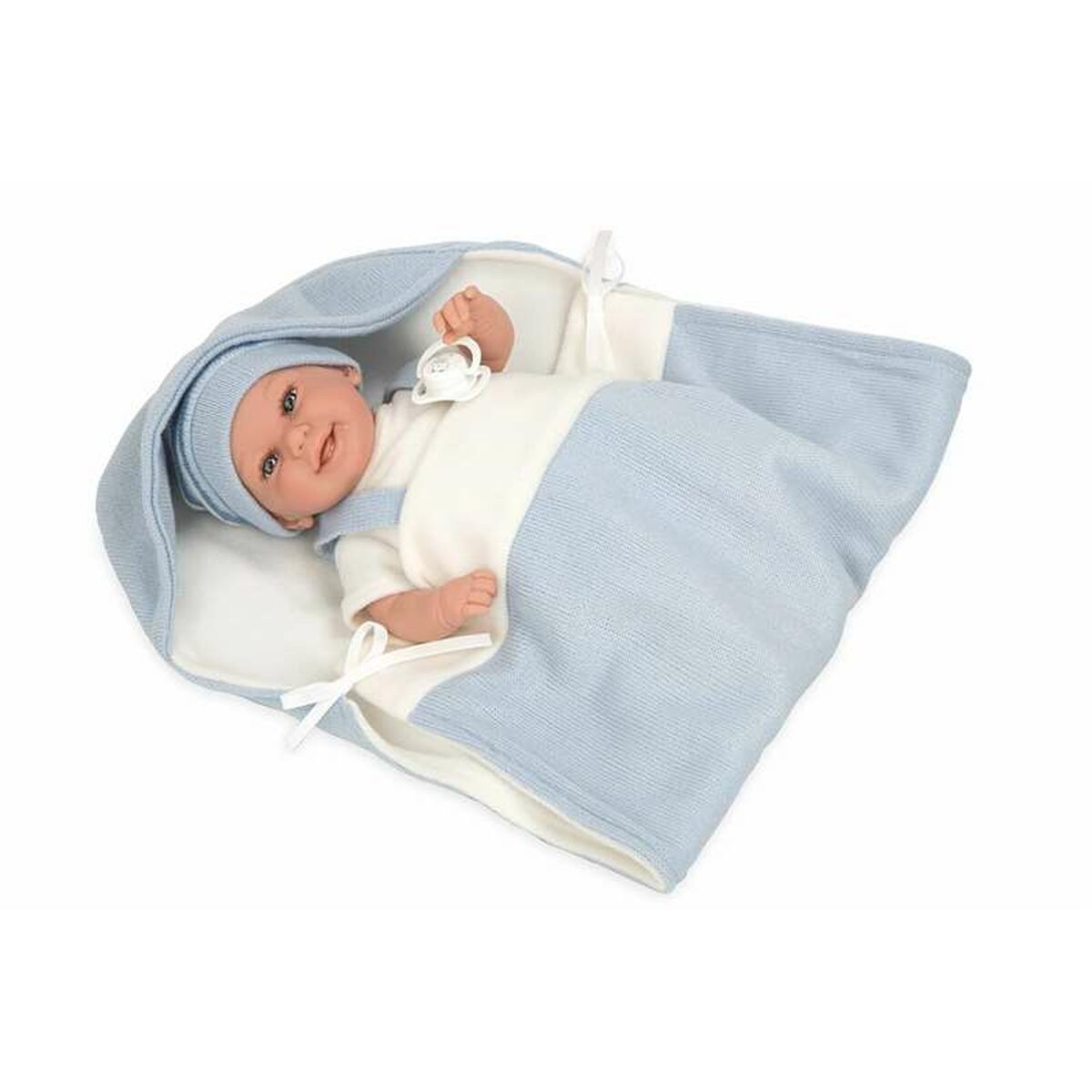 Bebisdocka Arias Elegance Babyto Napp 35 cm Blå - 3