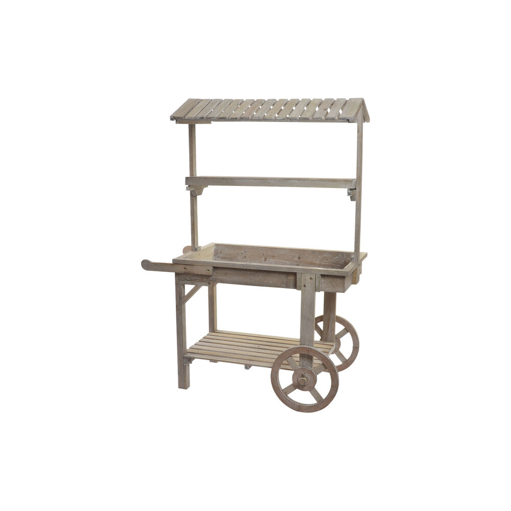Trädgårdsvagn DKD Home Decor Ljusbrun 95 x 44 x 130 cm