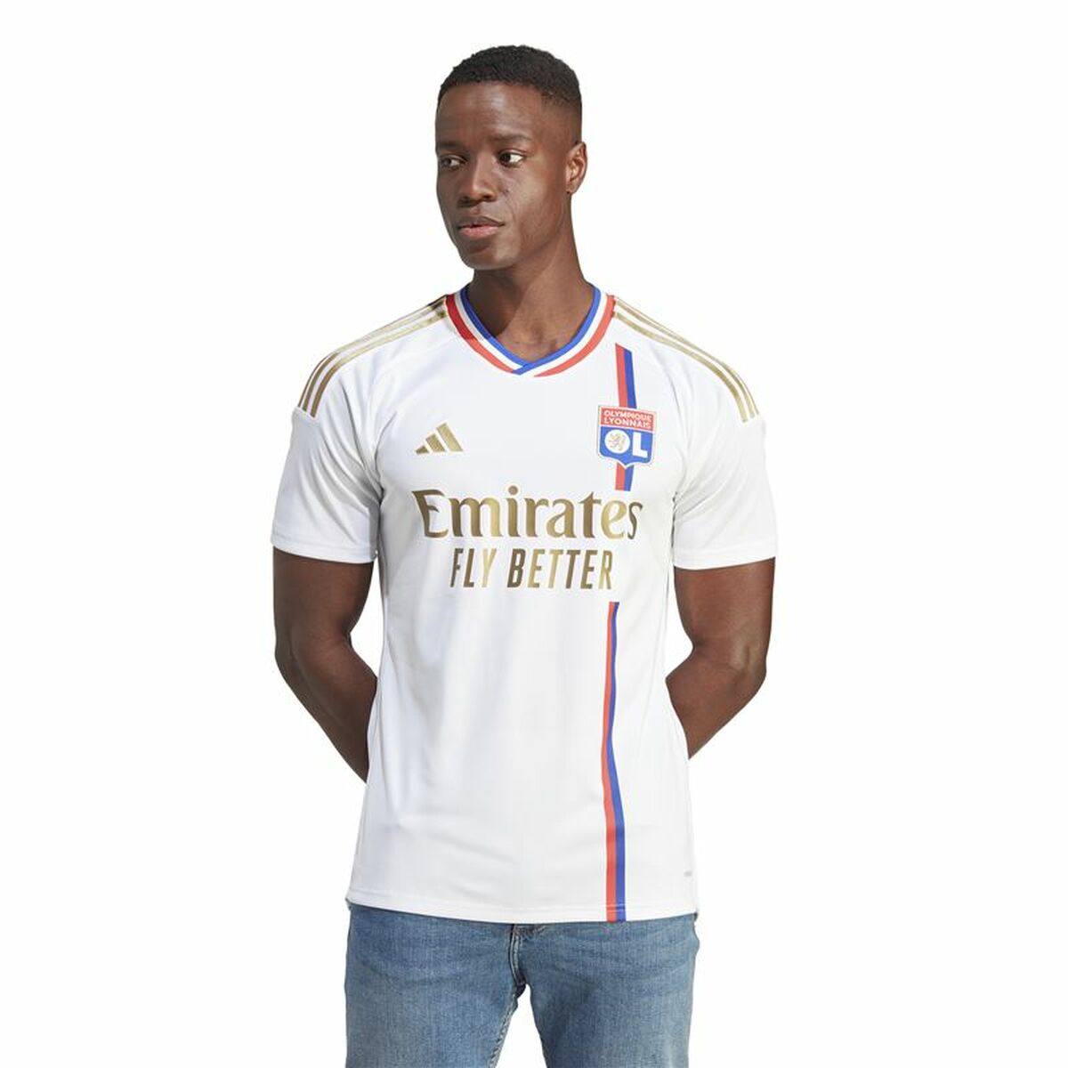 Fotbollströja Adidas Olympique de Lyon Jsy (S) - 3