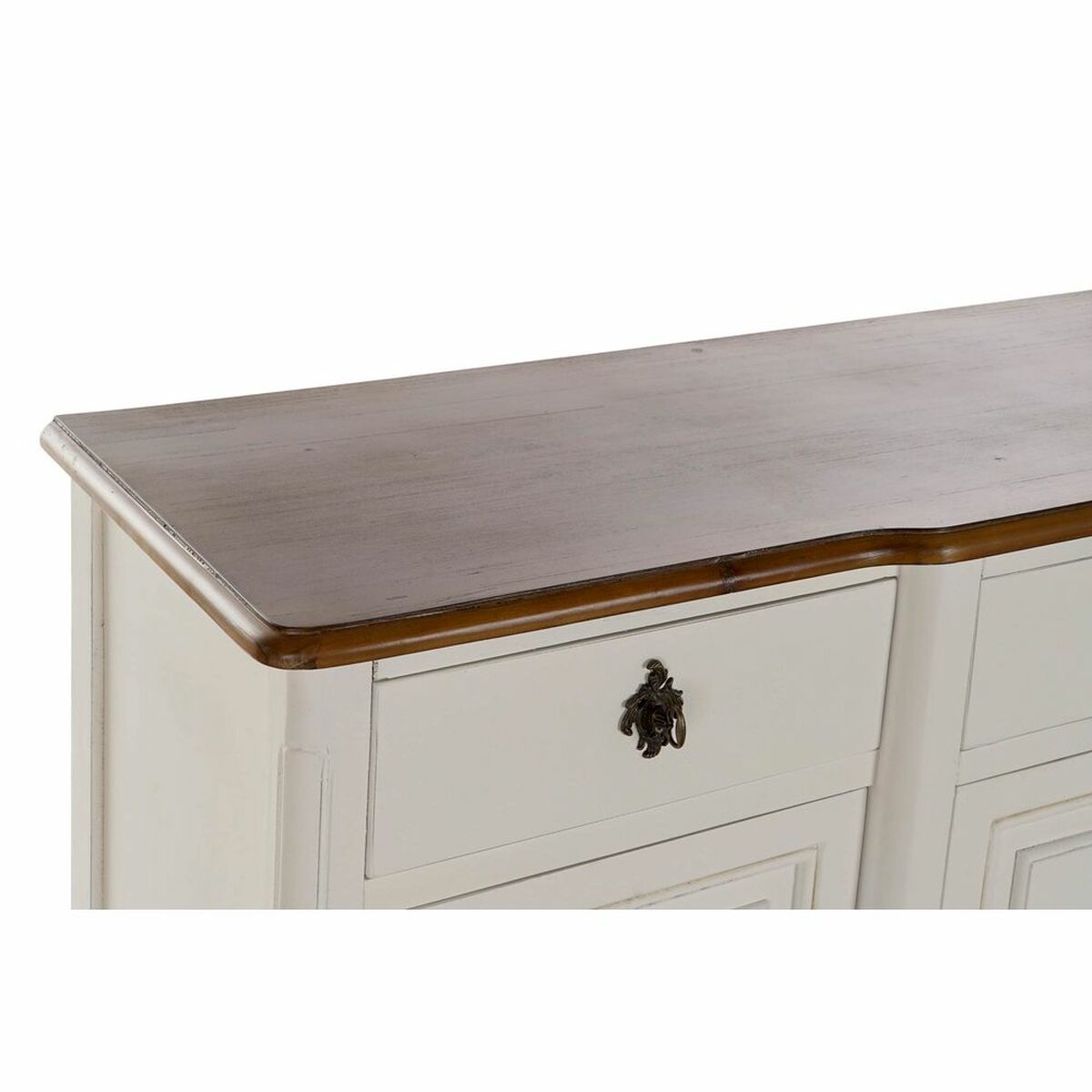Skänk DKD Home Decor   140 x 45 x 90 cm Brun Vit Mörkbrun Paulowniaträ - 8