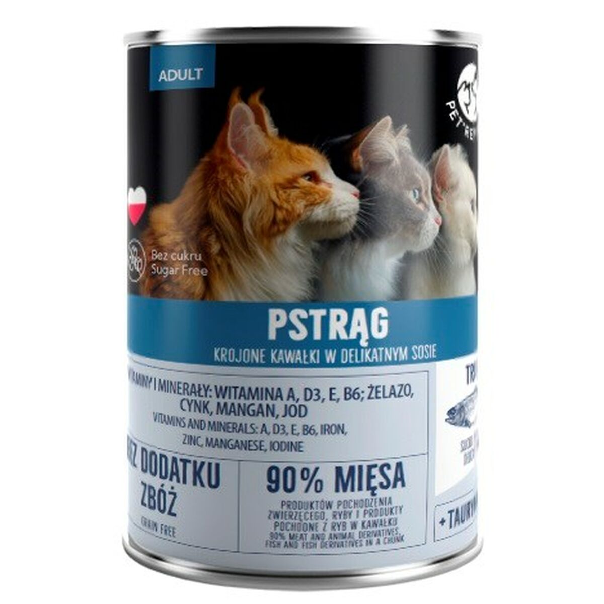 Kattmat PETREPUBLIC Trout Fisk 400 g