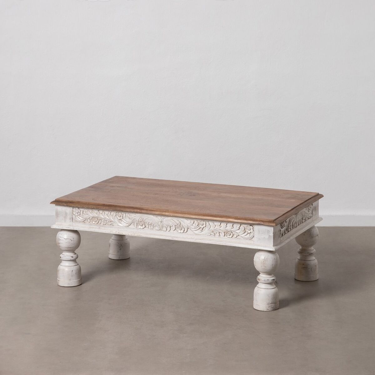 Soffbord Vit Naturell 120 x 70 x 45 cm - 2