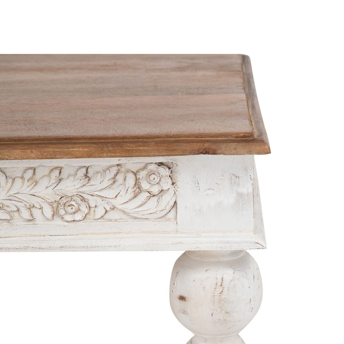 Soffbord Vit Naturell 120 x 70 x 45 cm - 5