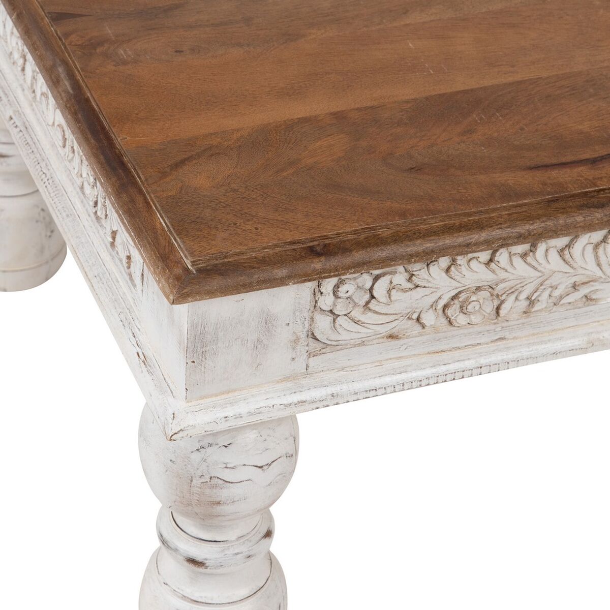 Soffbord Vit Naturell 120 x 70 x 45 cm - 3