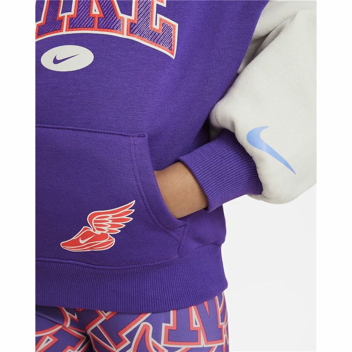 Luvtröja, Flickor Nike Join The Club Violett - 4