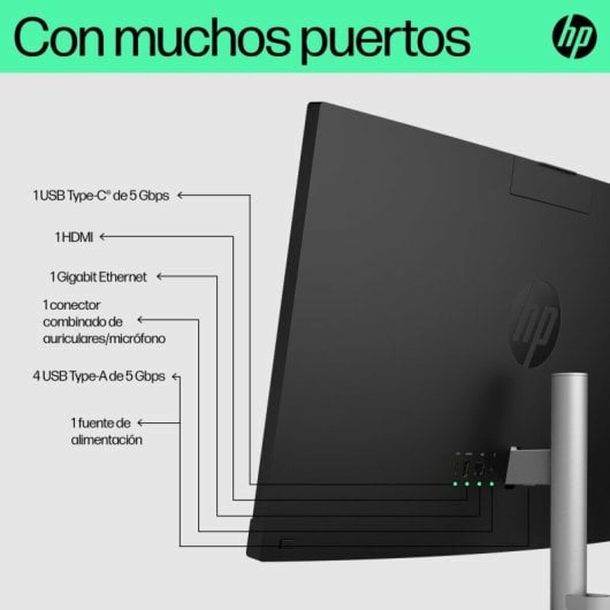 All in One HP All-in-One 24-cr0006ns 24" Intel Core i5-1335U 16 GB RAM 512 GB SSD - 5