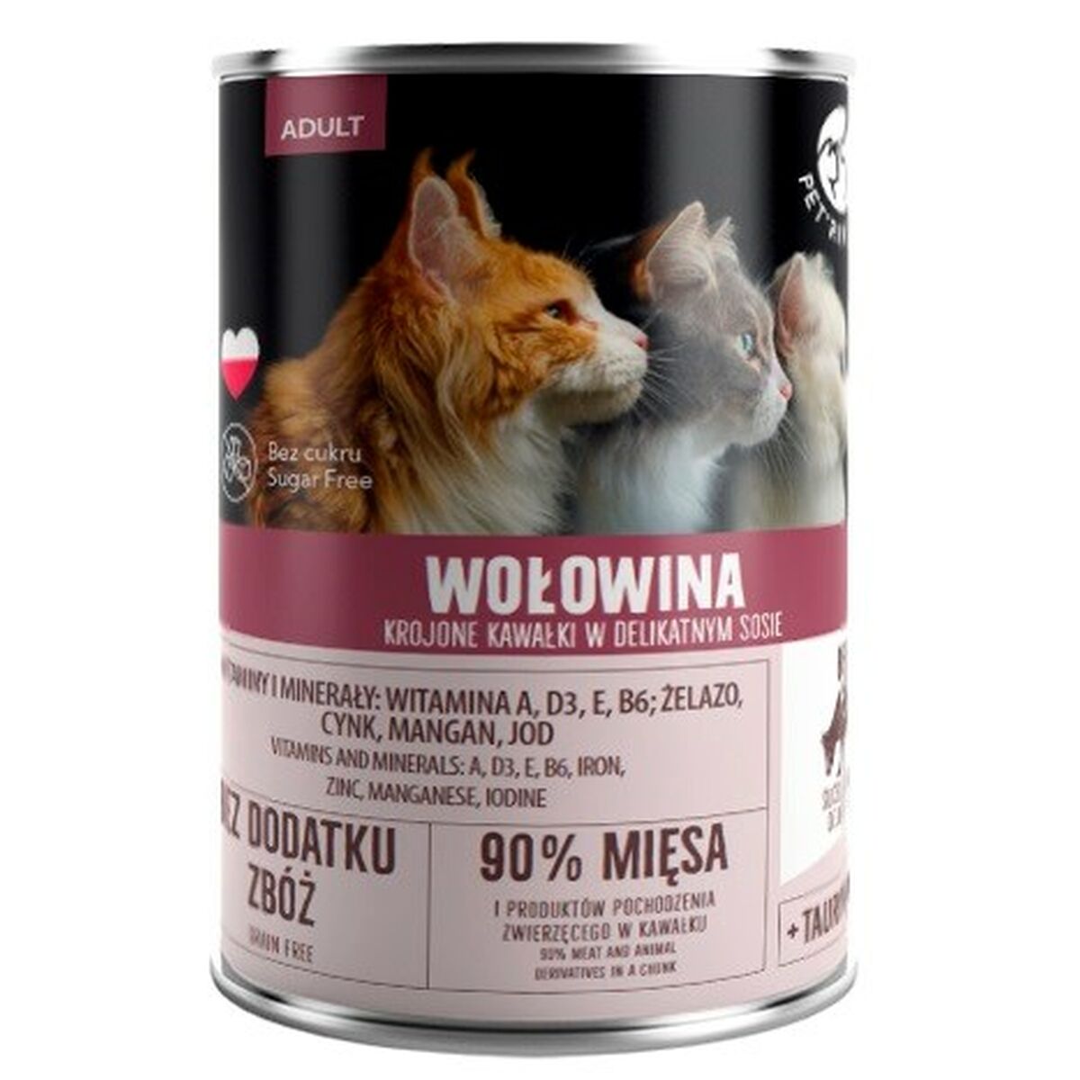 Kattmat PETREPUBLIC Beef Nötkött 400 g