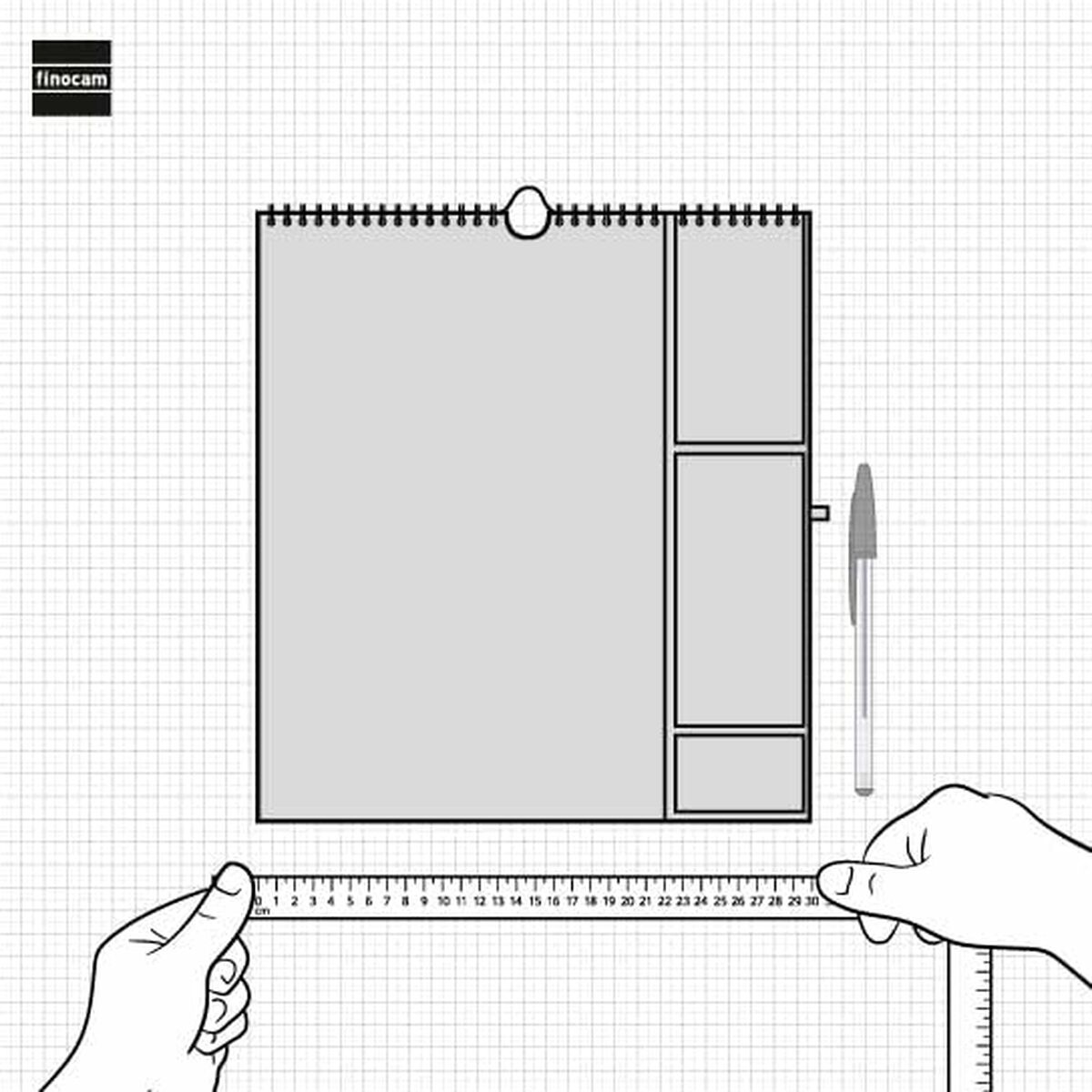 Väggkalender Finocam Papper 2025 21,5 x 32,5 cm - 8