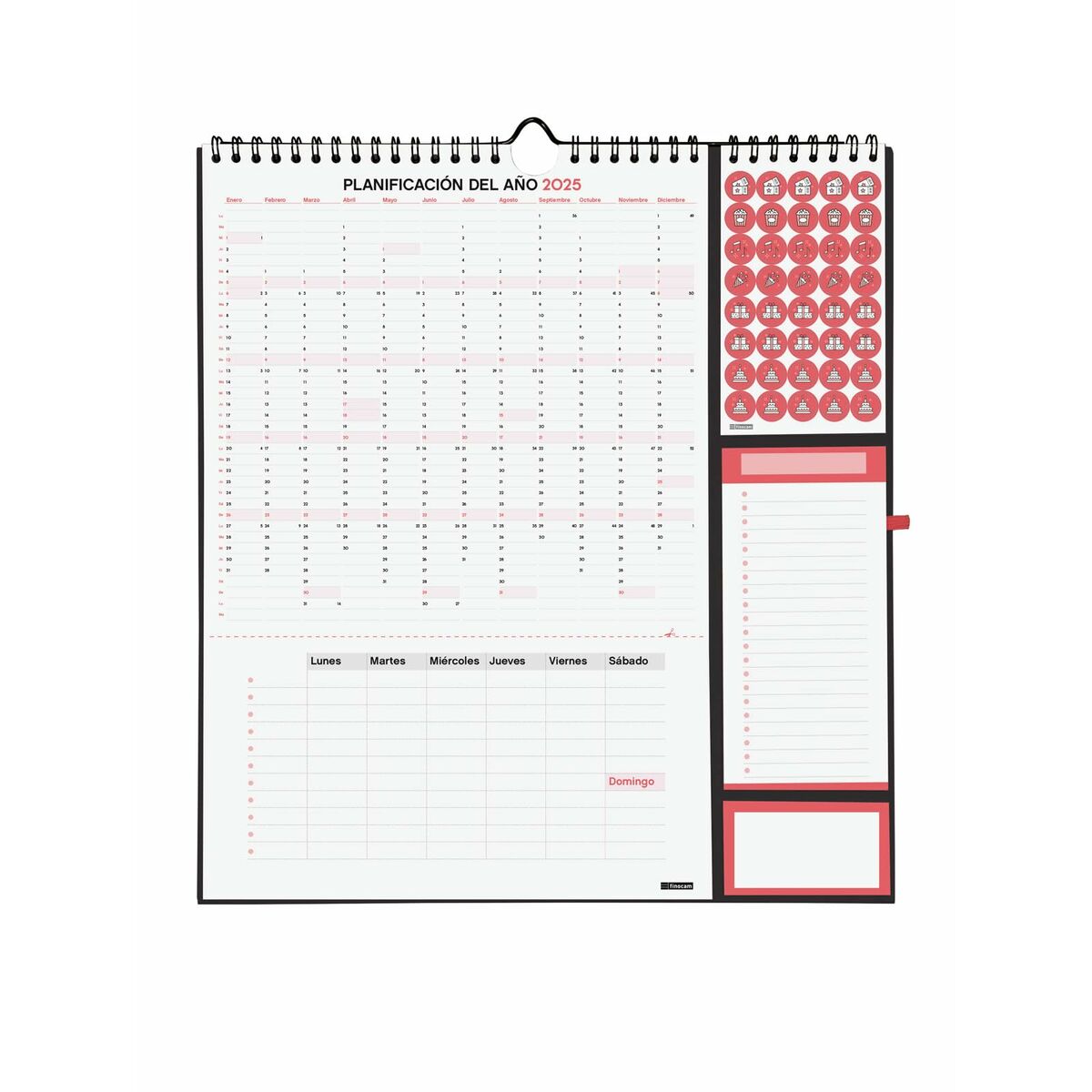Väggkalender Finocam Papper 2025 21,5 x 32,5 cm - 4