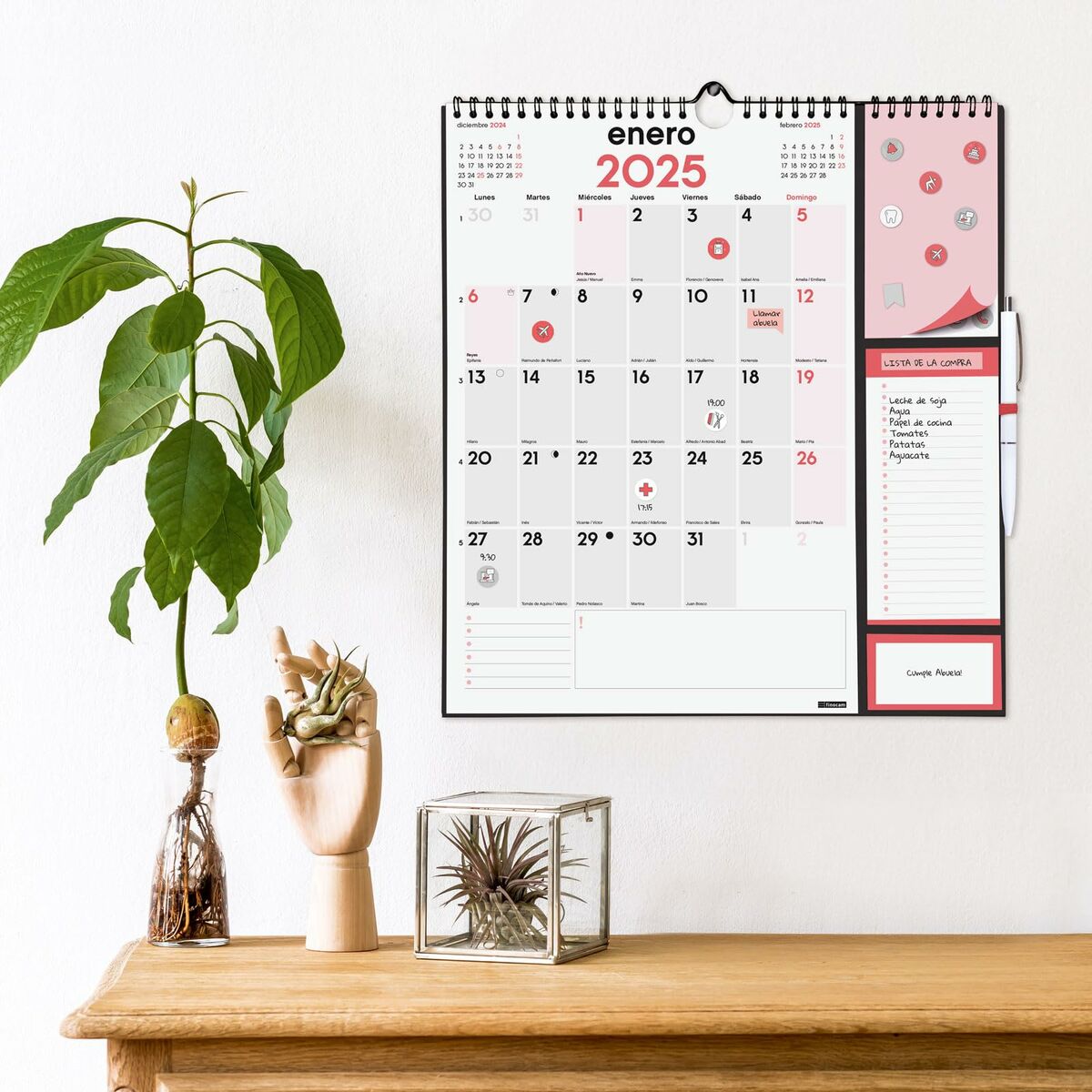 Väggkalender Finocam Papper 2025 21,5 x 32,5 cm - 2