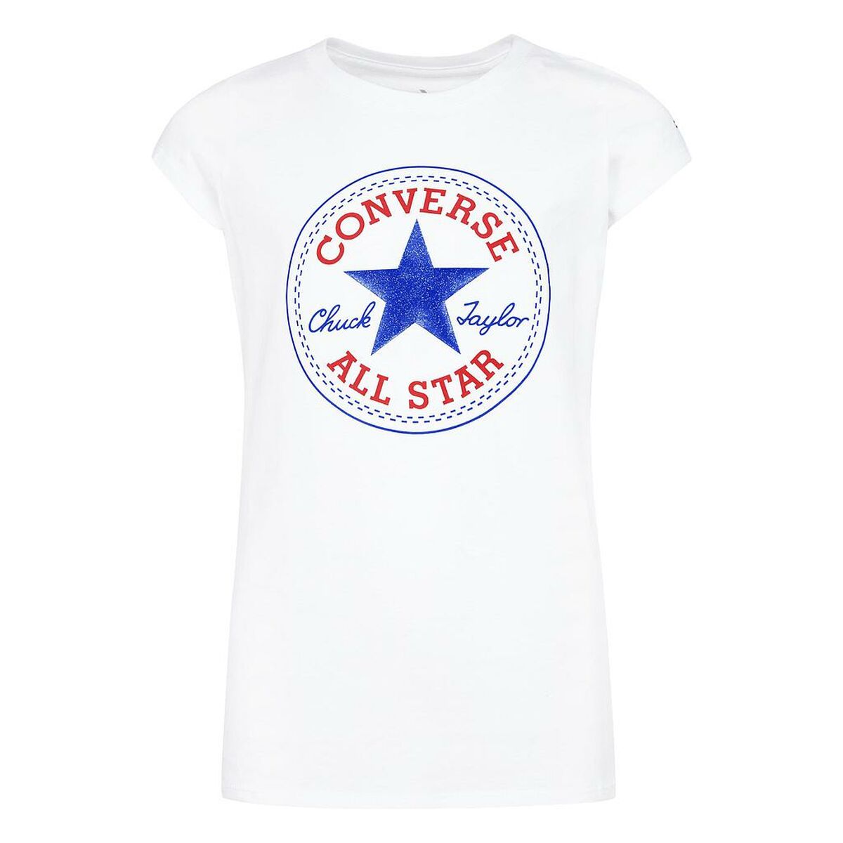 Barn T-shirt med kortärm Converse Vit - 2