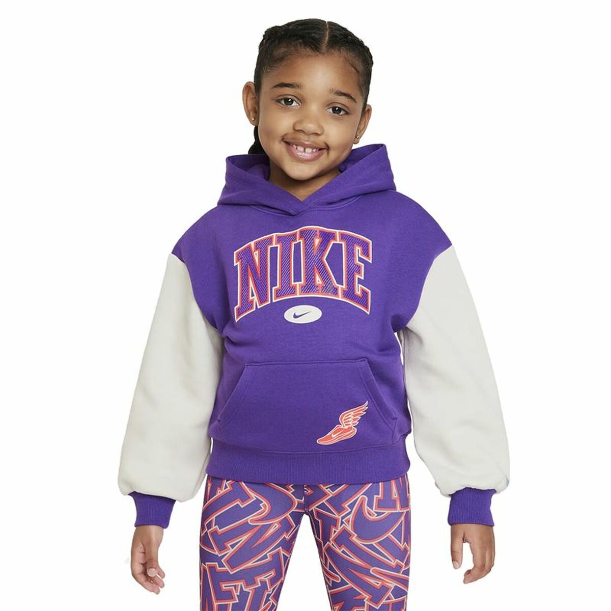Luvtröja, Flickor Nike Join The Club Violett