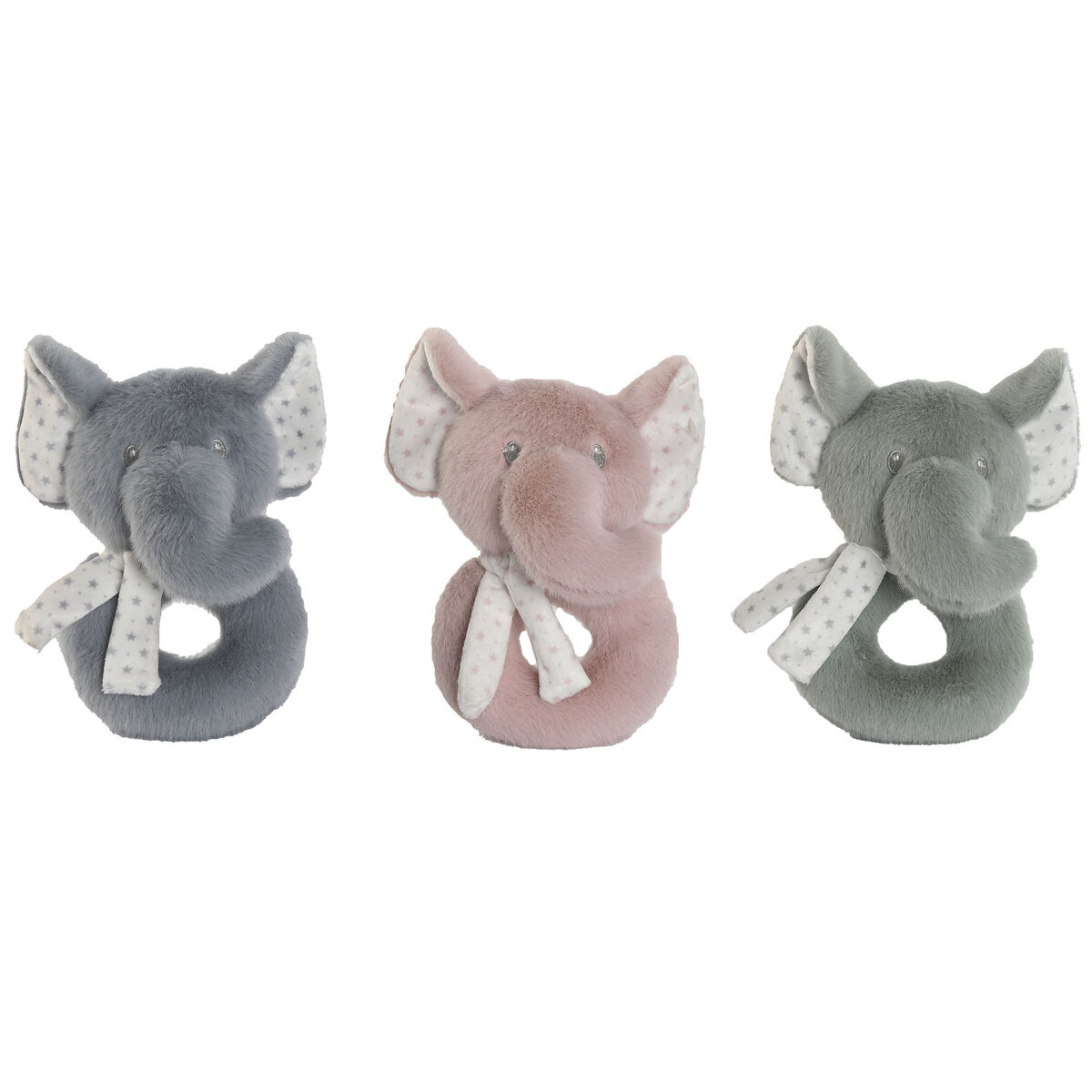Mjukisleksak Home ESPRIT Blå Grön Rosa 15 x 9 x 17 cm (3 antal)