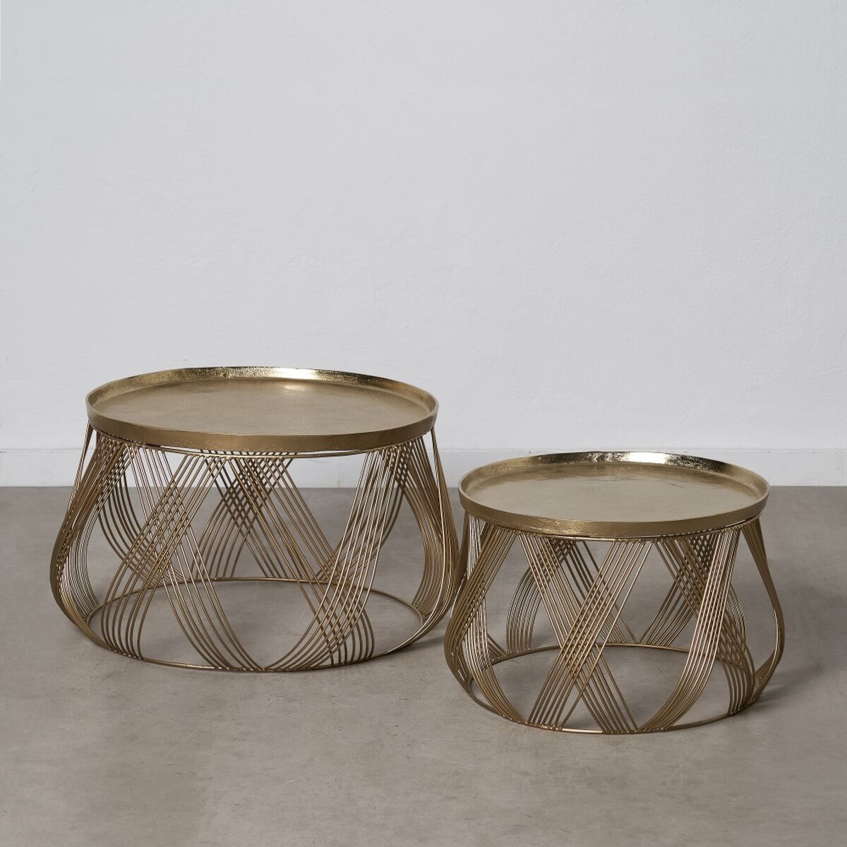 2-bordsset Gyllene 56 x 56 x 37 cm (2 antal) - 2