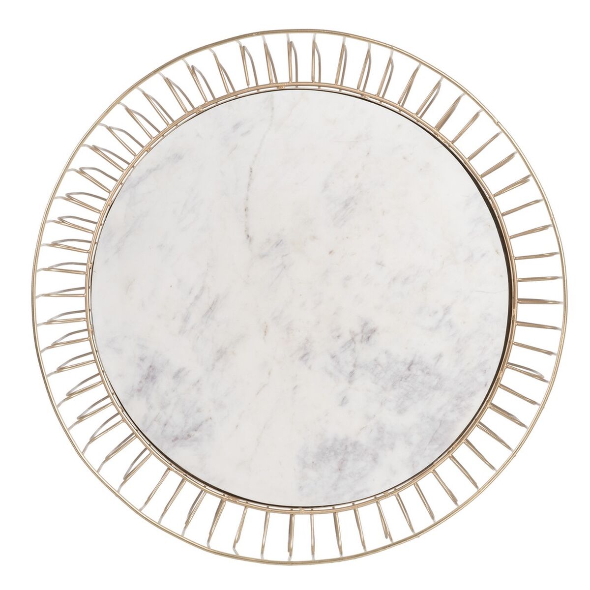 Soffbord Vit Gyllene 72 x 72 x 40 cm - 8