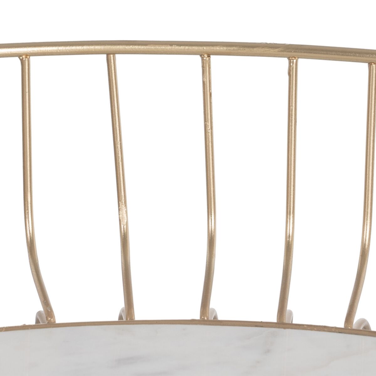 Soffbord Vit Gyllene 72 x 72 x 40 cm - 5
