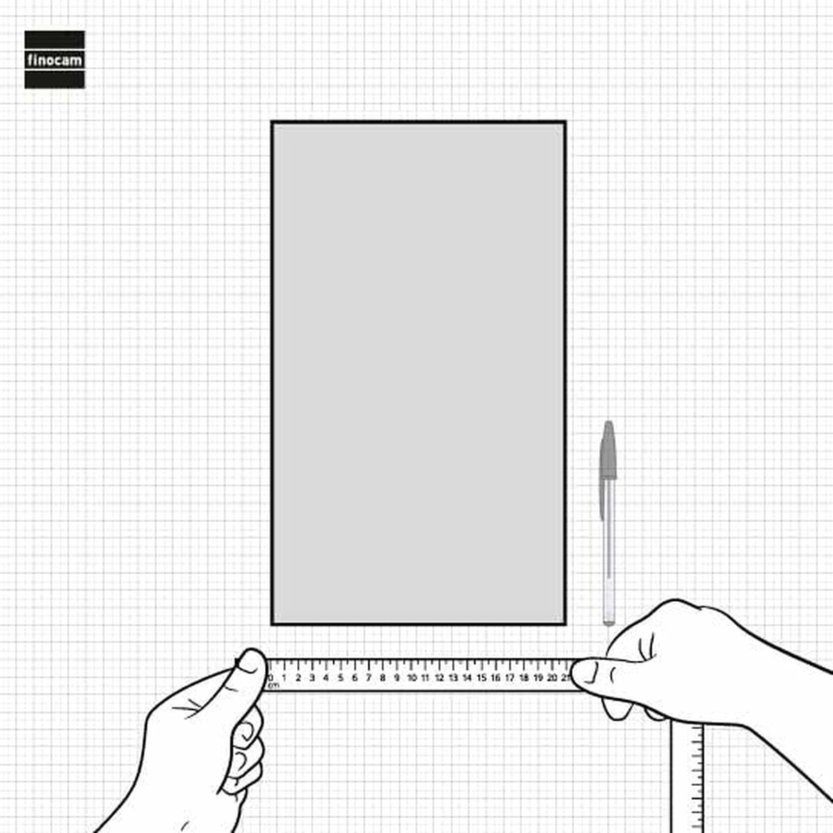 Väggkalender Finocam TALKUAL Vit Papper 2025 21 x 36 cm - 6