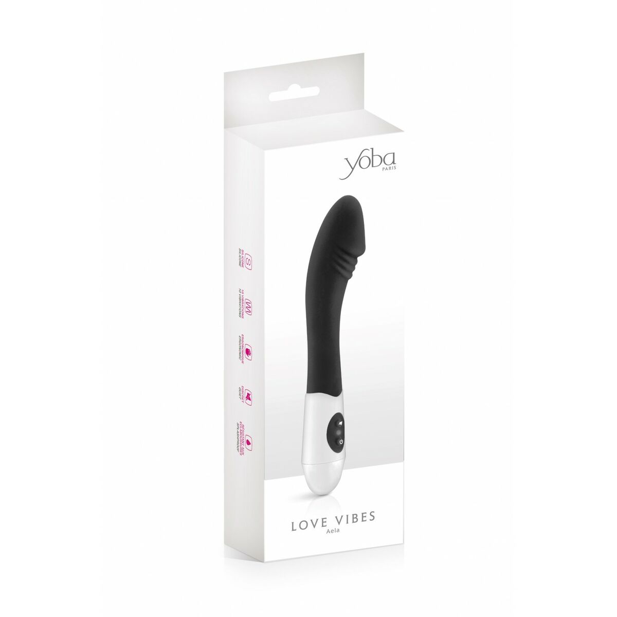 Spot Vibrator Yoba Svart Silikon - 3