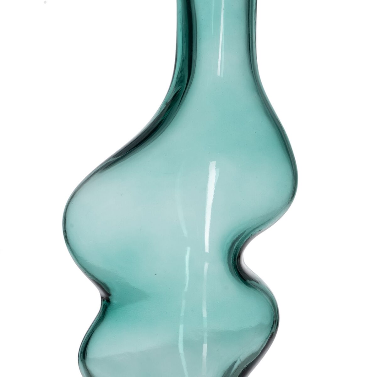 Vas Grön Glas 12,5 x 10 x 25 cm - 3