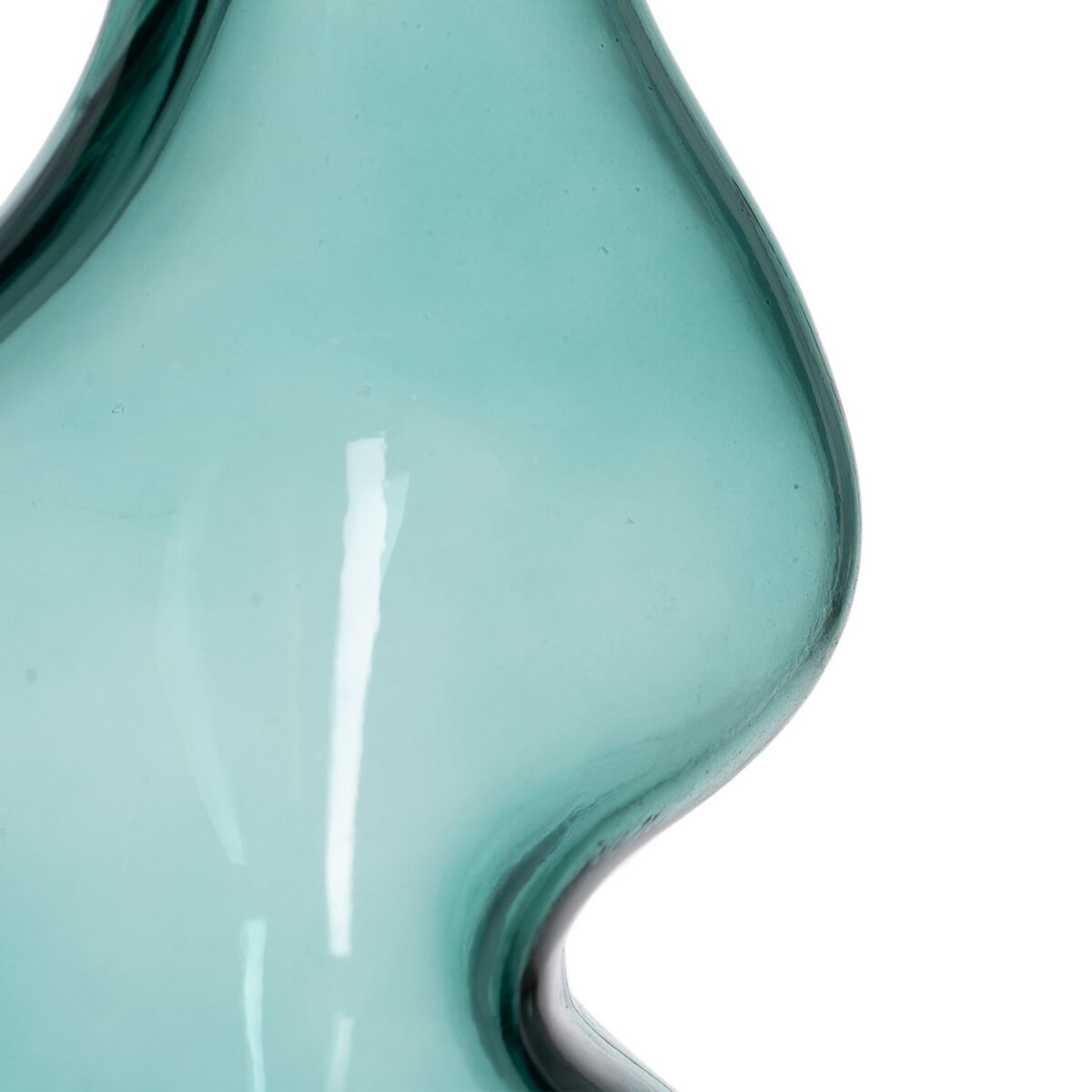 Vas Grön Glas 12,5 x 10 x 25 cm - 4