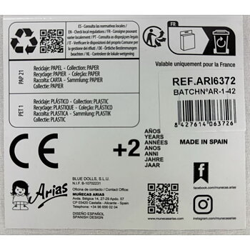 Baby-kit Arias Vit Rosa 2 Delar