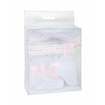 Baby-kit Arias Vit Rosa 2 Delar