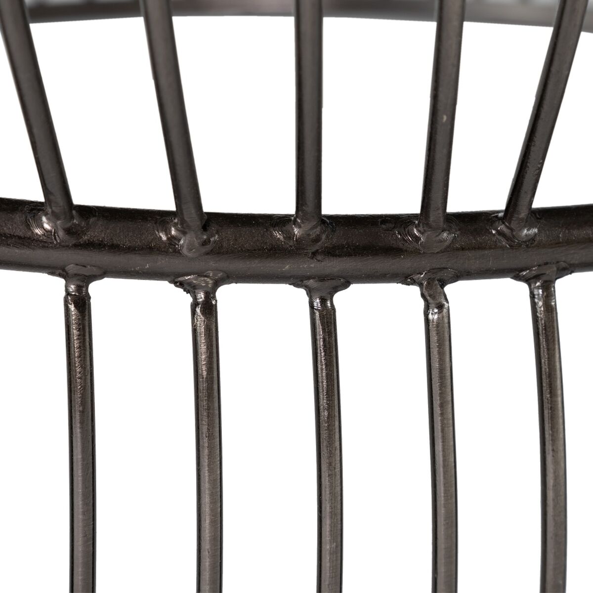 Soffbord Svart Silvrig 90 x 90 x 48 cm - 5