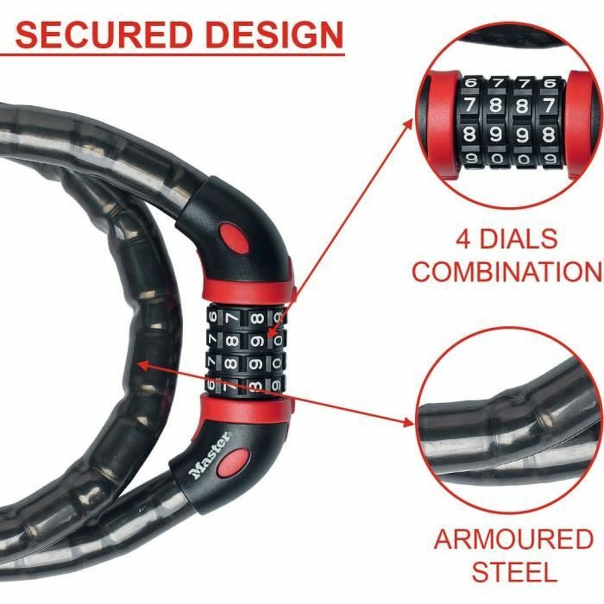 Kedja med hänglås Master Lock - 3