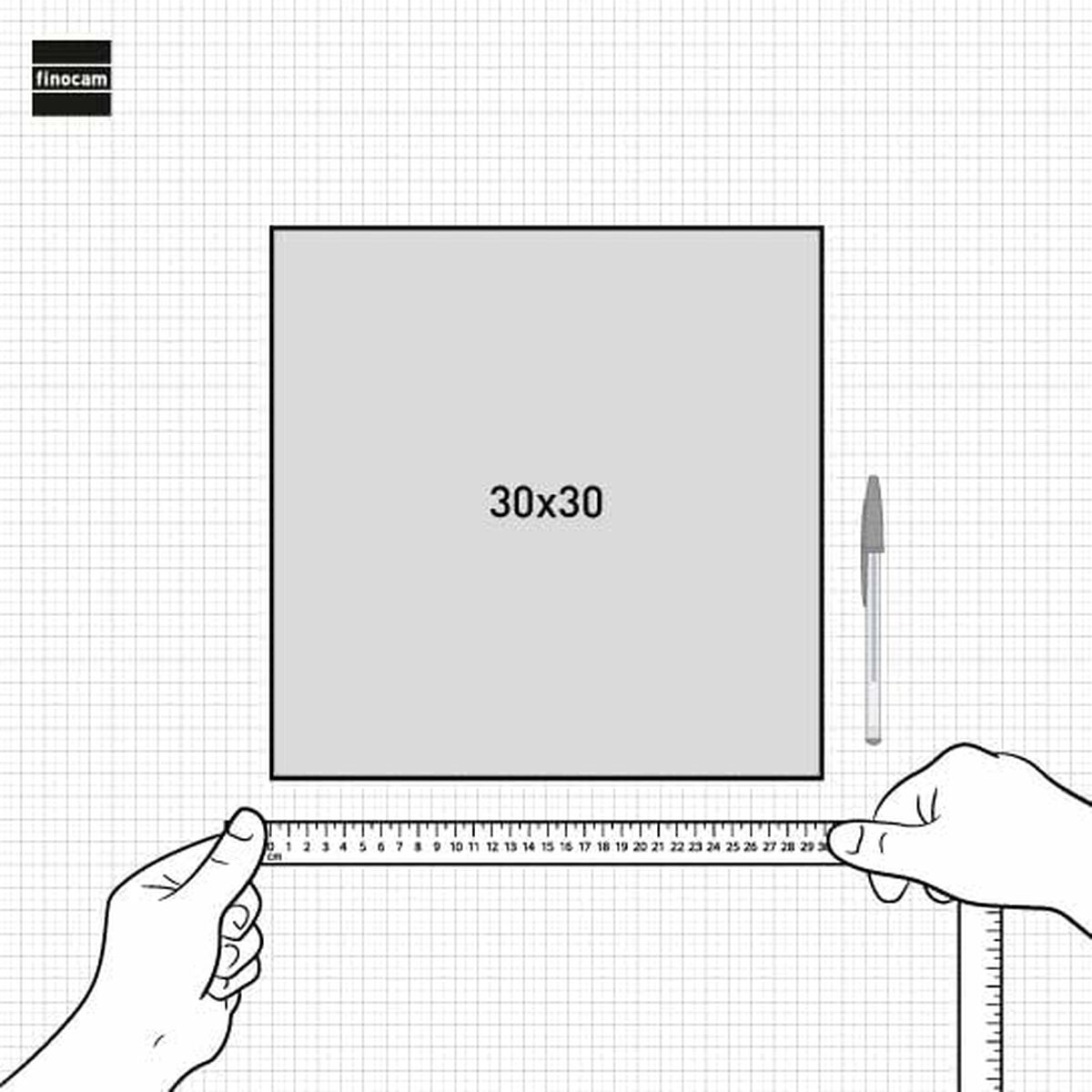 Väggkalender Finocam CHIC Vit Papper 2025 30 x 30 cm - 4