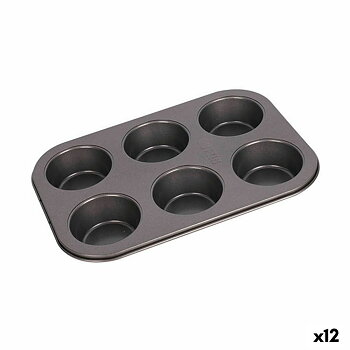 Bakform Quttin Cherry Kolstål 26,5 x 18,5 x 3 cm 6 antal (12 antal)