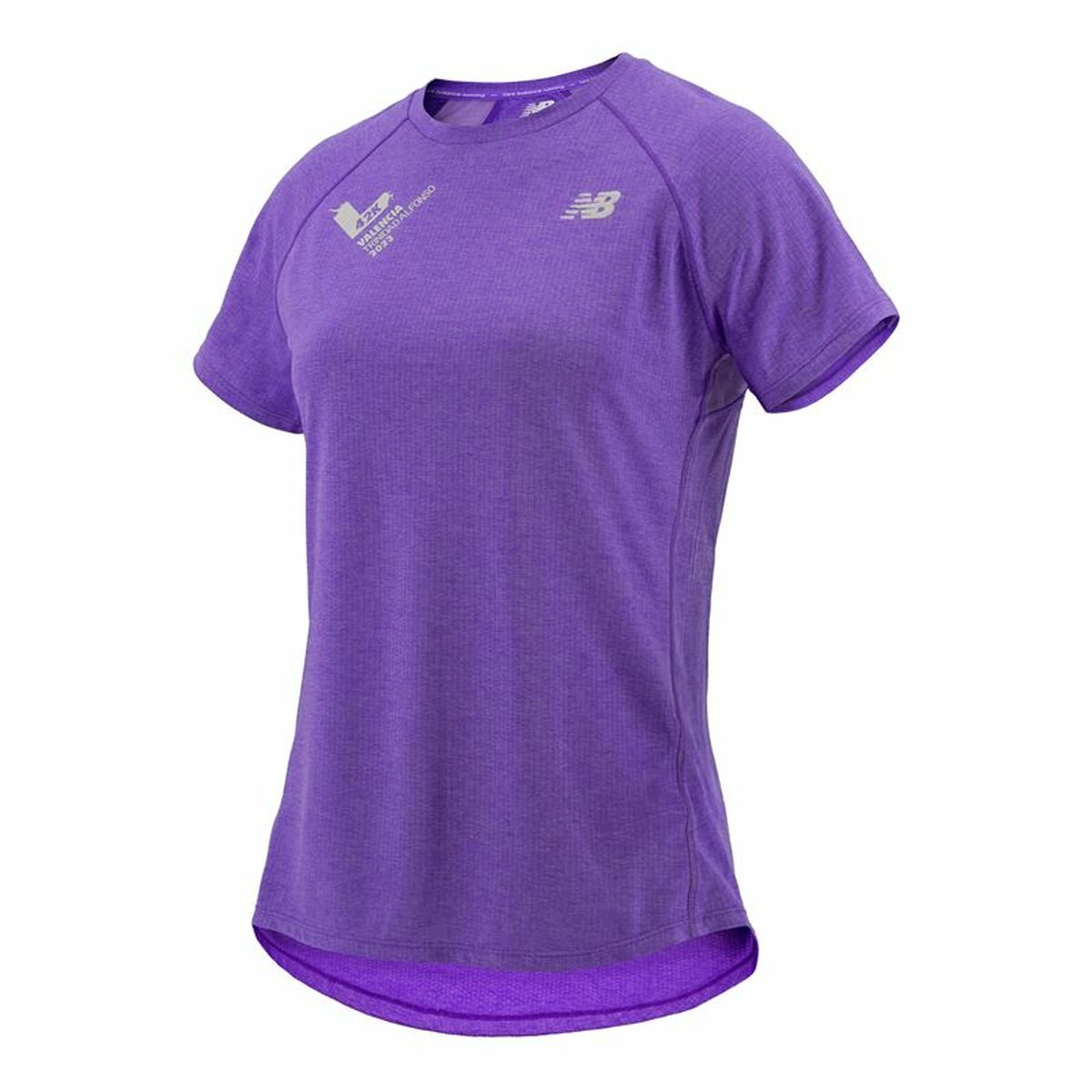 T-shirt med kortärm Dam New Balance Valencia Marathon Purpur - 4