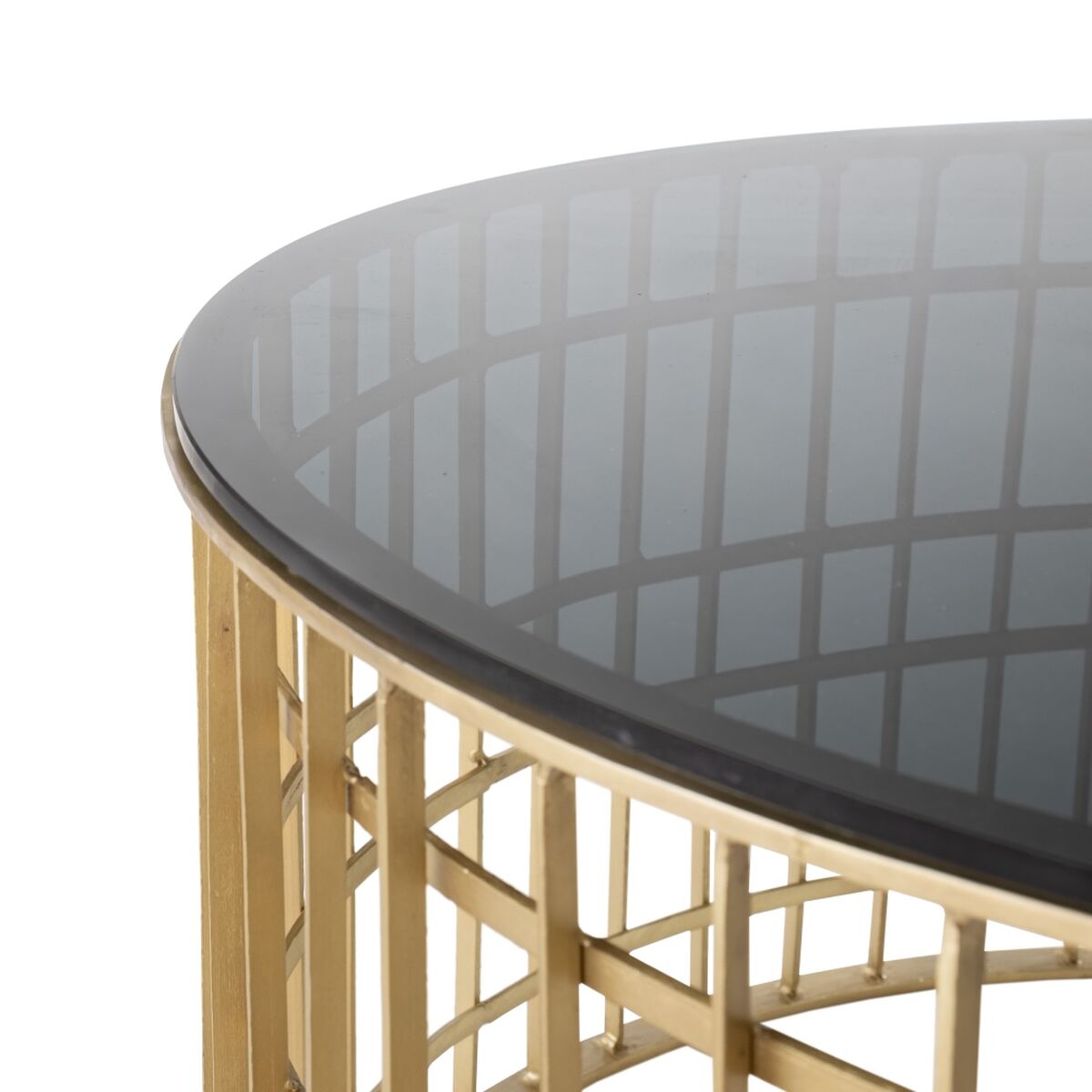 Soffbord Svart Gyllene 91 x 91 x 43 cm - 4