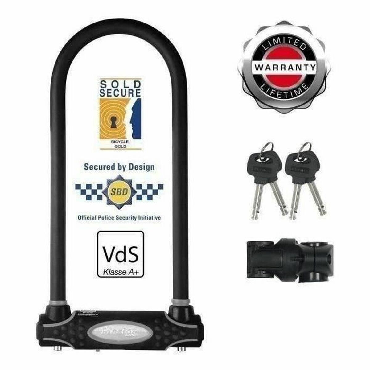 Hänglås med nyckel Master Lock Svart - 2