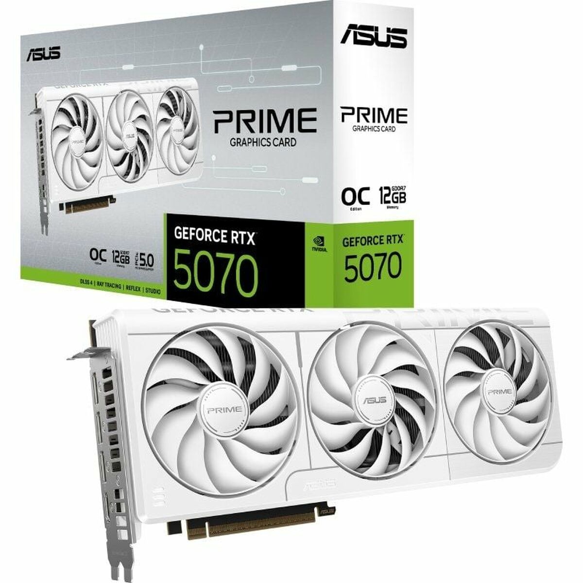 Grafikkort Asus Prime GeForce RTX 5070 White OC Edition nvidia geforce rtx 5070 12 GB GDDR6 GDDR7