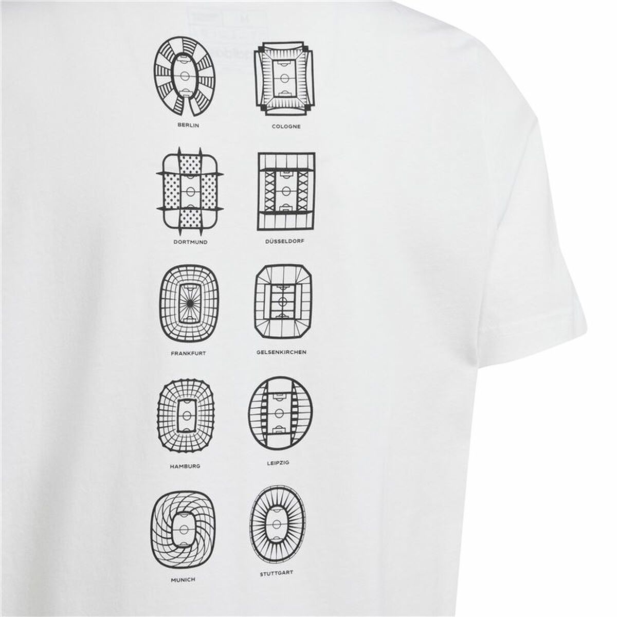 T-shirt med kortärm Adidas EURO 24 Vit - 3