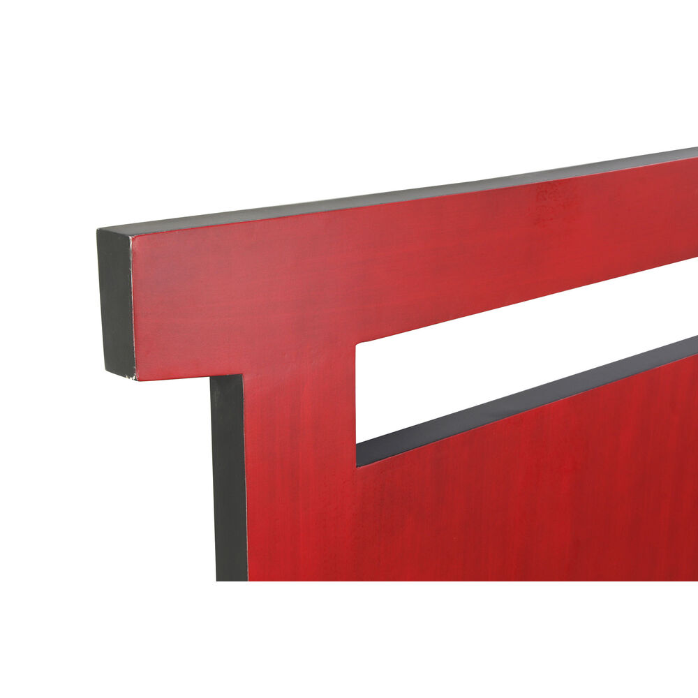 Sänggavel DKD Home Decor Svart Röd Trä Gran Trä MDF 160 x 4 x 120 cm - 3