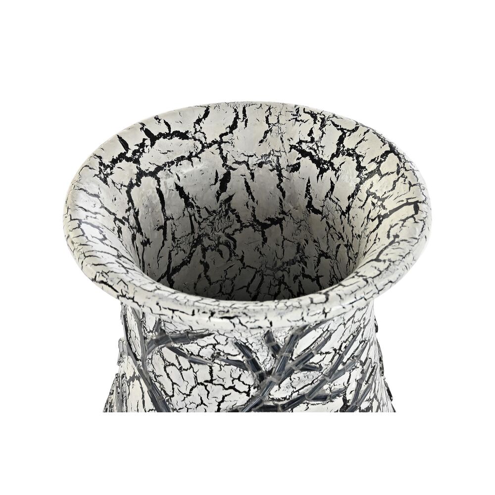 Vas DKD Home Decor Träd Vit Svart Vit/Svart Glas Terrakota n 29 x 29 x 60 cm - 3
