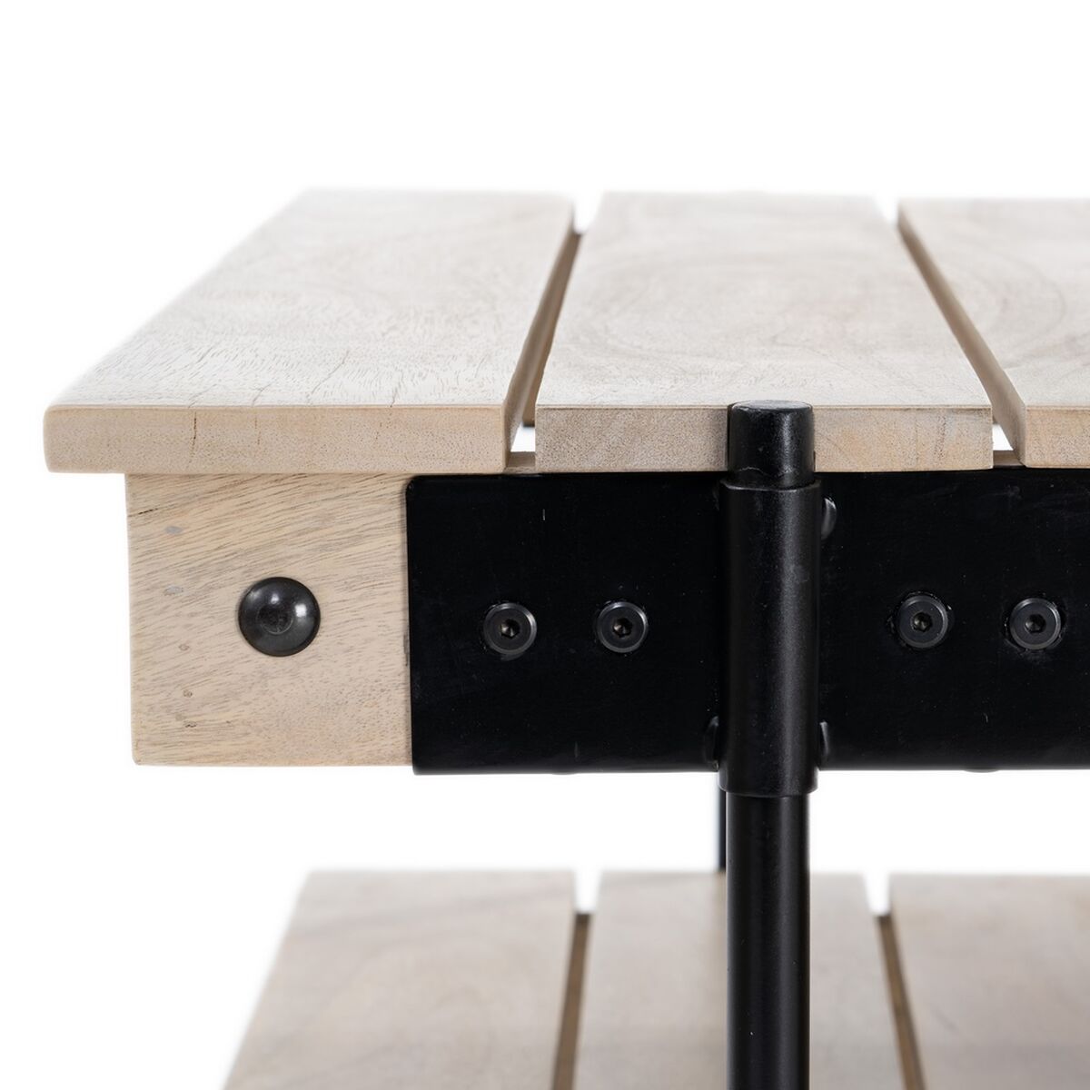 Soffbord Svart Naturell 130 x 64 x 48 cm - 6