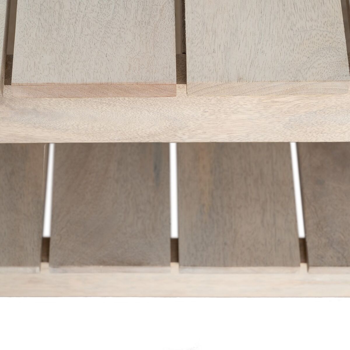 Soffbord Svart Naturell 130 x 64 x 48 cm - 5