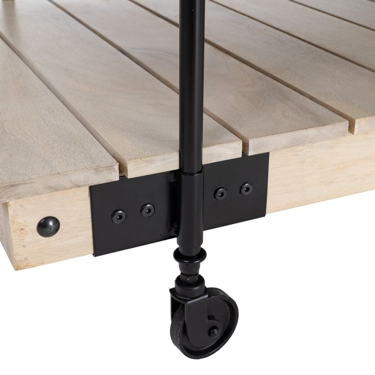 Soffbord Svart Naturell 130 x 64 x 48 cm - 8
