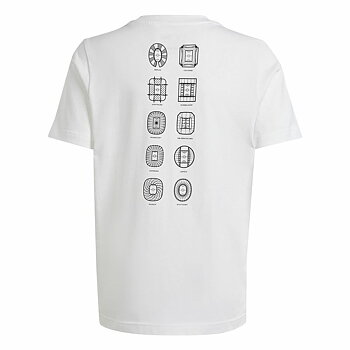 T-shirt med kortärm Adidas EURO 24 Vit