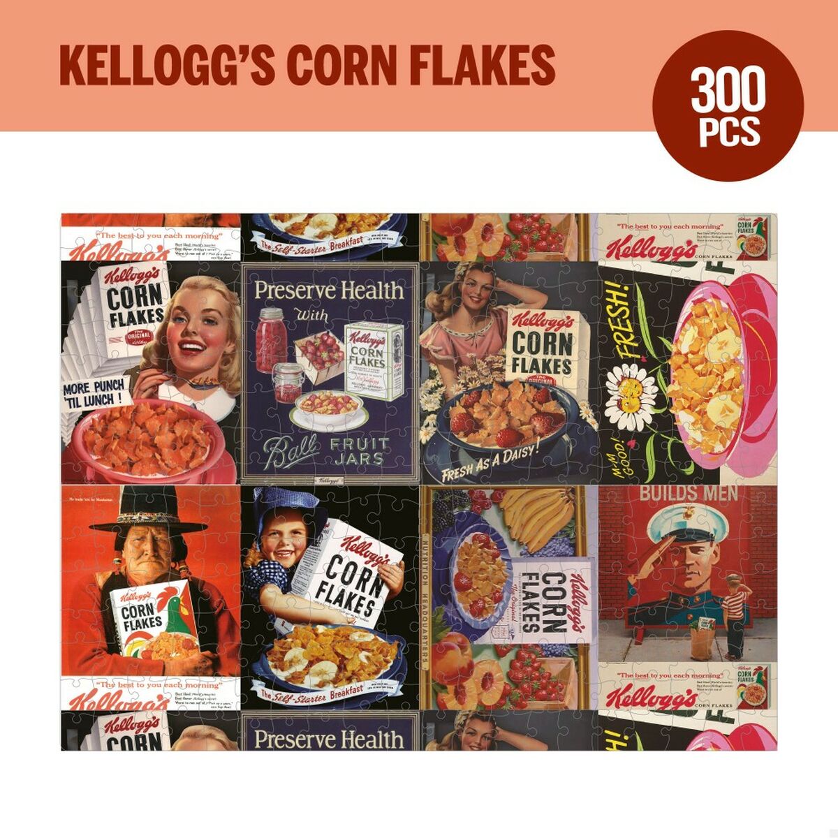Pussel Kellogg's Corn Flakes 300 Delar 45 x 60 cm (6 antal) - 8