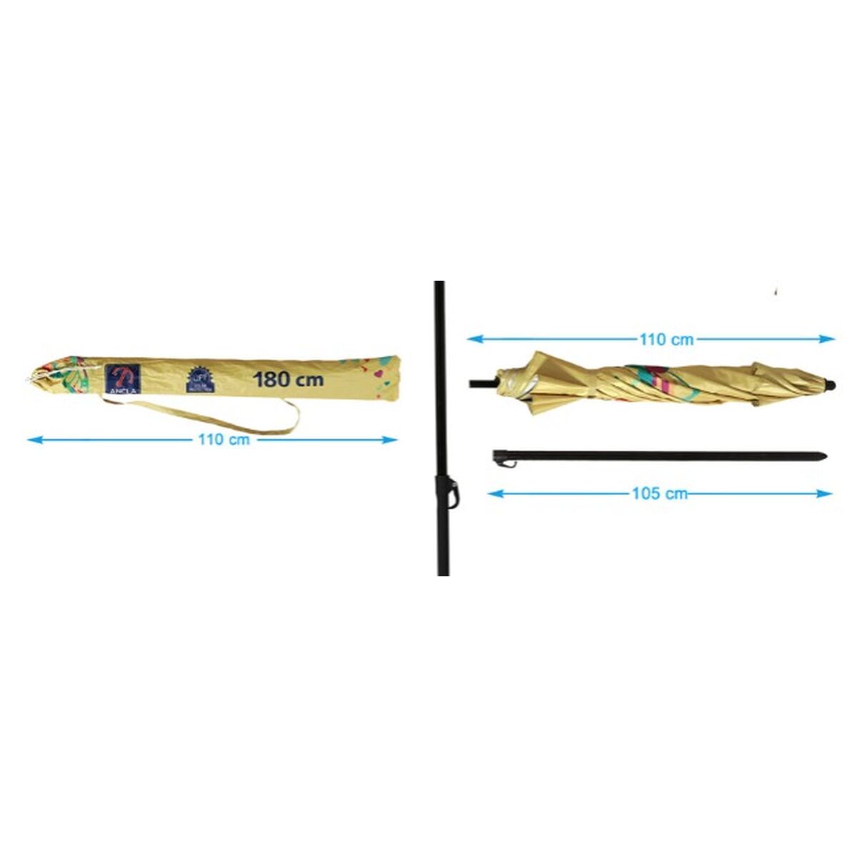 Naperny? Gul 180 cm UPF 50+ - 3