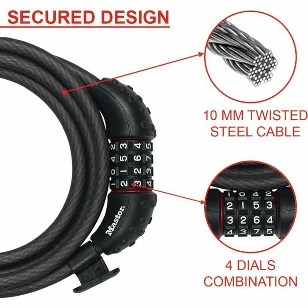 Kedja med hänglås Master Lock - 3