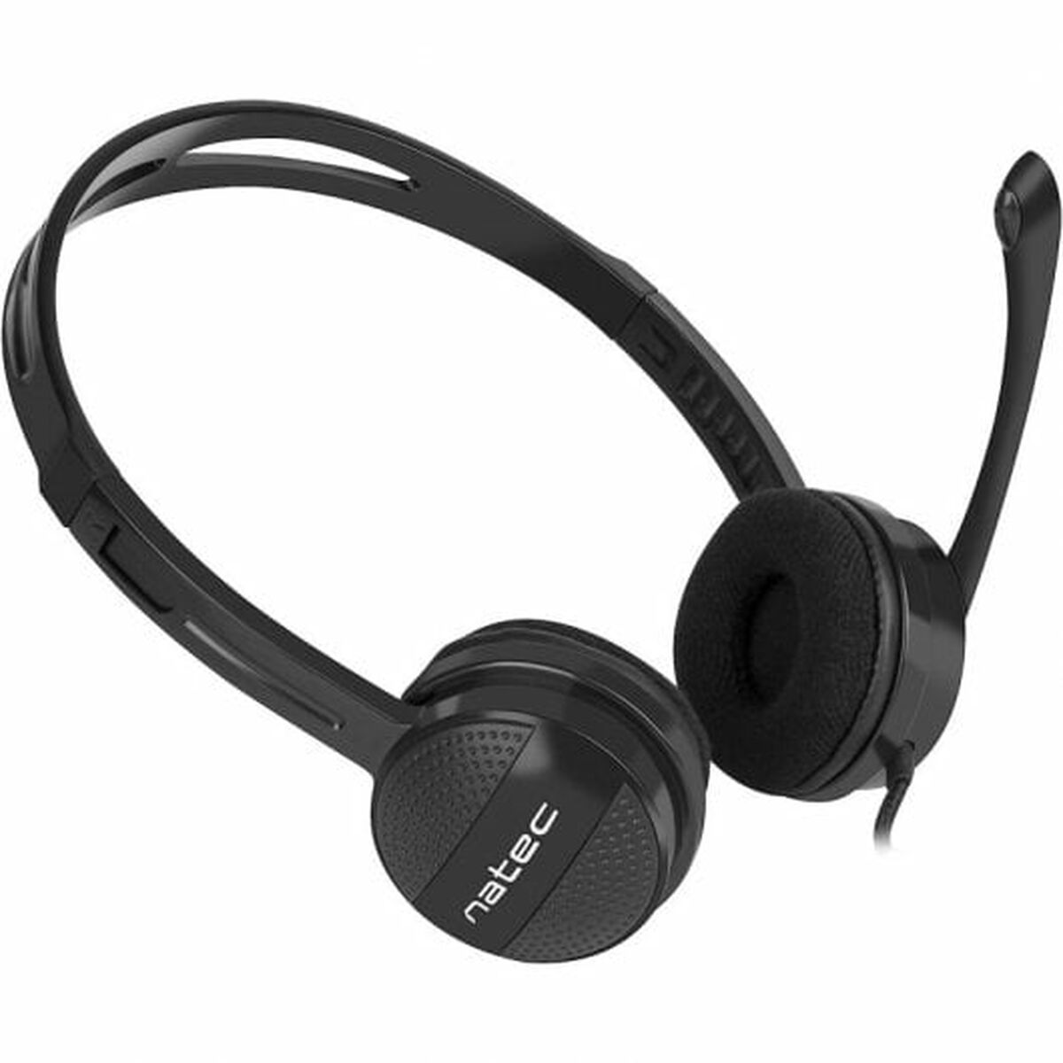 Hörlurar med Mikrofon Natec NSL-1665 Svart - 3