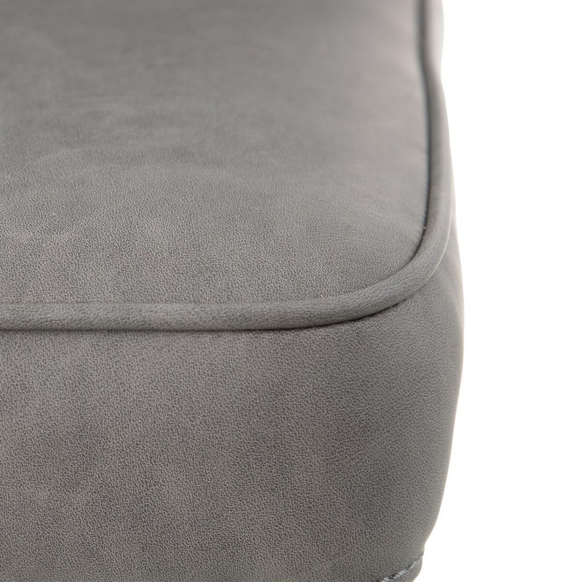 Matsalsstol Grå Syntetiskt läder Trä Metall 58 x 58 x 81,5 cm - 7