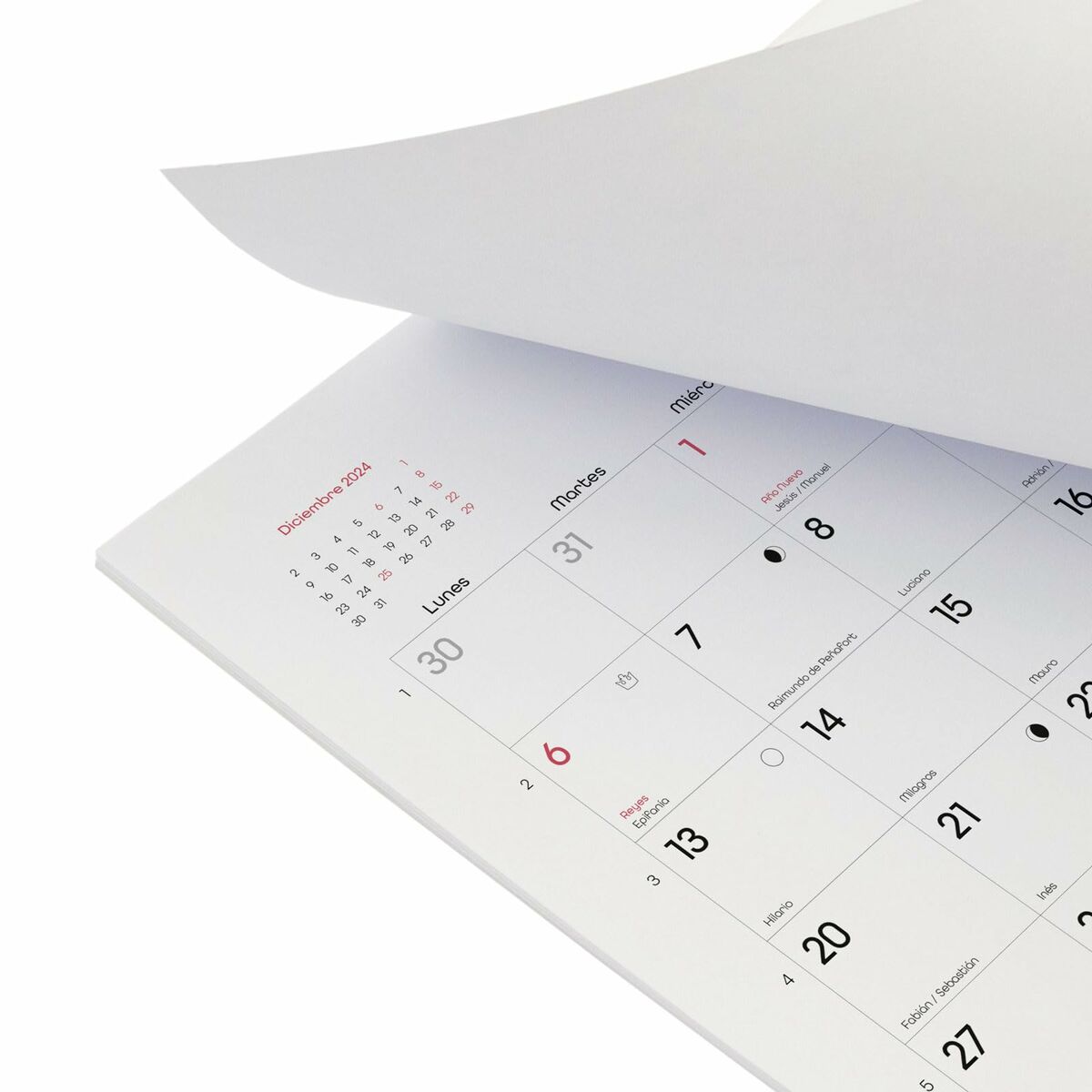 Väggkalender Finocam CHIC Vit Papper 2025 21 x 15 cm - 6